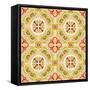 Colourful Ornament Tiles-AnaMarques-Framed Stretched Canvas