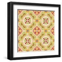 Colourful Ornament Tiles-AnaMarques-Framed Art Print