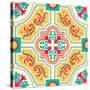 Colourful Ornament Tiles-AnaMarques-Stretched Canvas