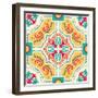 Colourful Ornament Tiles-AnaMarques-Framed Art Print