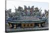 Colourful Ornamented Roof, Guandu Temple, Guandu, Taipeh, Taiwan, Asia-Michael Runkel-Stretched Canvas