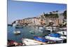 Colourful Painted Buildings by the Marina at Porto Venere-Mark Sunderland-Mounted Photographic Print