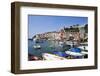 Colourful Painted Buildings by the Marina at Porto Venere-Mark Sunderland-Framed Photographic Print