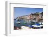Colourful Painted Buildings by the Marina at Porto Venere-Mark Sunderland-Framed Photographic Print