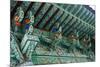 Colourful Painted Ceiling, Beopjusa Temple Complex, South Korea, Asia-Michael-Mounted Photographic Print
