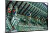 Colourful Painted Ceiling, Beopjusa Temple Complex, South Korea, Asia-Michael-Mounted Photographic Print