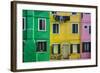 Colourful Painted Houses in Burano, Veneto, Italy-Stefano Politi Markovina-Framed Photographic Print