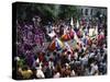 Colourful Parade at the Notting Hill Carnival, Notting Hill, London, England, United Kingdom-Tovy Adina-Stretched Canvas