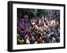 Colourful Parade at the Notting Hill Carnival, Notting Hill, London, England, United Kingdom-Tovy Adina-Framed Photographic Print