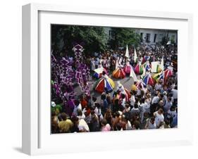 Colourful Parade at the Notting Hill Carnival, Notting Hill, London, England, United Kingdom-Tovy Adina-Framed Photographic Print