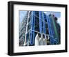 Colourful Pipework on Exterior of the Centre Pompidou (Pompidou Centre), Beaubourg, Paris, France-Hans Peter Merten-Framed Photographic Print