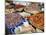 Colourful produce of peppers, garlic, onions, peanuts and shallots, at a market in Denpasar, Bali,-Melissa Kuhnell-Mounted Photographic Print