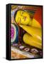 Colourful Reclining Buddha Statue at Isurumuniya Vihara-Matthew Williams-Ellis-Framed Stretched Canvas