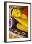 Colourful Reclining Buddha Statue at Isurumuniya Vihara-Matthew Williams-Ellis-Framed Photographic Print