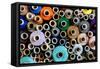 Colourful Reels of Thread-null-Framed Stretched Canvas