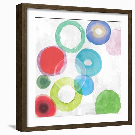 Colourful Rings I-Tom Reeves-Framed Art Print