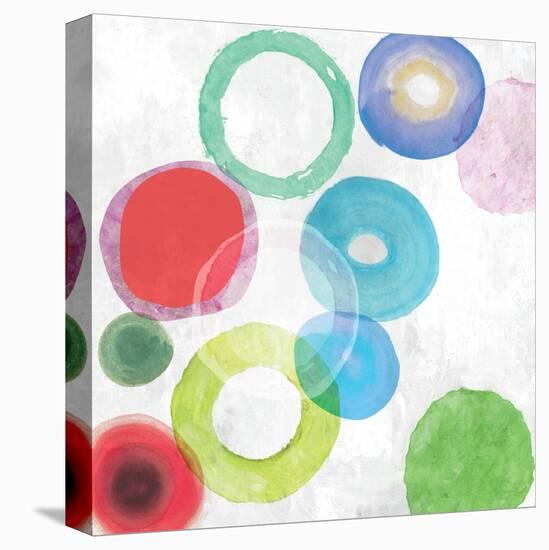Colourful Rings I-Tom Reeves-Stretched Canvas