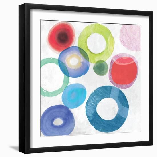 colourful Rings II-Tom Reeves-Framed Art Print