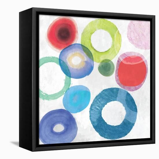 colourful Rings II-Tom Reeves-Framed Stretched Canvas