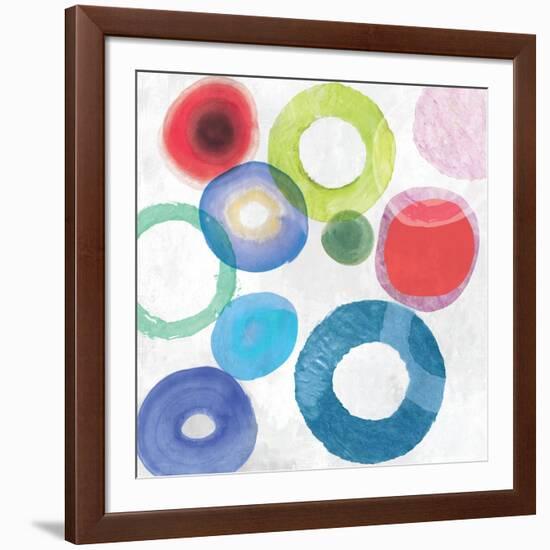 colourful Rings II-Tom Reeves-Framed Art Print