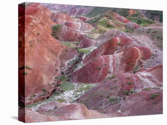 Colourful Rolling Hills Along the Border Region to Azerbaijan, David Gareji Nature Reserve, Georgia-Popp-Stretched Canvas