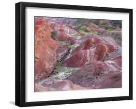 Colourful Rolling Hills Along the Border Region to Azerbaijan, David Gareji Nature Reserve, Georgia-Popp-Framed Photographic Print