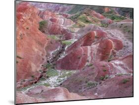 Colourful Rolling Hills Along the Border Region to Azerbaijan, David Gareji Nature Reserve, Georgia-Popp-Mounted Photographic Print