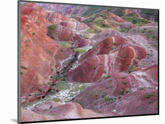 Colourful Rolling Hills Along the Border Region to Azerbaijan, David Gareji Nature Reserve, Georgia-Popp-Mounted Photographic Print