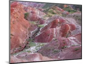 Colourful Rolling Hills Along the Border Region to Azerbaijan, David Gareji Nature Reserve, Georgia-Popp-Mounted Photographic Print