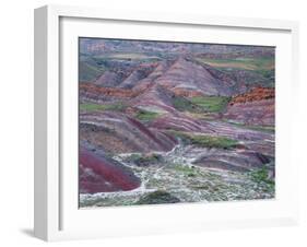 Colourful Rolling Hills at the Border of Azerbaijan, David Gareji Nature Reserve, Georgia, May 2008-Popp-Framed Photographic Print