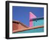 Colourful Roof Detail in Village, La Placita, Tucson, Arizona, USA-Ruth Tomlinson-Framed Photographic Print