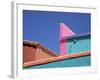 Colourful Roof Detail in Village, La Placita, Tucson, Arizona, USA-Ruth Tomlinson-Framed Photographic Print