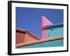 Colourful Roof Detail in Village, La Placita, Tucson, Arizona, USA-Ruth Tomlinson-Framed Photographic Print