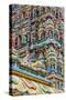 Colourful roof detail on the Sri Mahamariamman Temple in Kuala Lumpur, Malaysia-Chris Mouyiaris-Stretched Canvas