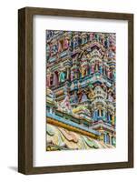 Colourful roof detail on the Sri Mahamariamman Temple in Kuala Lumpur, Malaysia-Chris Mouyiaris-Framed Photographic Print