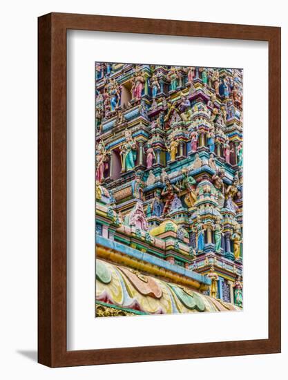 Colourful roof detail on the Sri Mahamariamman Temple in Kuala Lumpur, Malaysia-Chris Mouyiaris-Framed Photographic Print