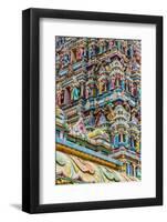 Colourful roof detail on the Sri Mahamariamman Temple in Kuala Lumpur, Malaysia-Chris Mouyiaris-Framed Photographic Print