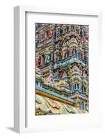 Colourful roof detail on the Sri Mahamariamman Temple in Kuala Lumpur, Malaysia-Chris Mouyiaris-Framed Photographic Print