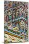 Colourful roof detail on the Sri Mahamariamman Temple in Kuala Lumpur, Malaysia-Chris Mouyiaris-Mounted Photographic Print