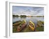 Colourful Rowing Boats and Trakai Castle, Trakai, Near Vilnius, Lithuania, Baltic States-Gary Cook-Framed Photographic Print