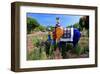 Colourful Sculpture of an Elephant in Maximilianpark, Hamm, North Rhine-Westphalia, Germany-null-Framed Art Print