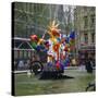 Colourful Sculptures of the Tinguely Fountain, Pompidou Centre, Beaubourg, Paris, France, Europe-Roy Rainford-Stretched Canvas