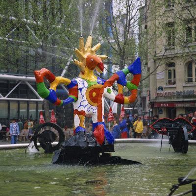 'Colourful Sculptures of the Tinguely Fountain, Pompidou Centre, Beaubourg,  Paris, France, Europe' Photographic Print - Roy Rainford | AllPosters.com
