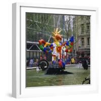 Colourful Sculptures of the Tinguely Fountain, Pompidou Centre, Beaubourg, Paris, France, Europe-Roy Rainford-Framed Photographic Print