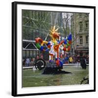 Colourful Sculptures of the Tinguely Fountain, Pompidou Centre, Beaubourg, Paris, France, Europe-Roy Rainford-Framed Photographic Print