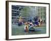 Colourful Sculptures of the Tinguely Fountain, Pompidou Centre, Beaubourg, Paris, France, Europe-Nigel Francis-Framed Photographic Print