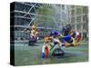 Colourful Sculptures of the Tinguely Fountain, Pompidou Centre, Beaubourg, Paris, France, Europe-Nigel Francis-Stretched Canvas