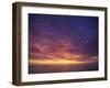 Colourful Skies at Dusk, over Seascape, New Zealand, Pacific-Jeremy Bright-Framed Photographic Print
