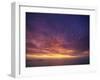 Colourful Skies at Dusk, over Seascape, New Zealand, Pacific-Jeremy Bright-Framed Photographic Print