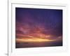 Colourful Skies at Dusk, over Seascape, New Zealand, Pacific-Jeremy Bright-Framed Photographic Print